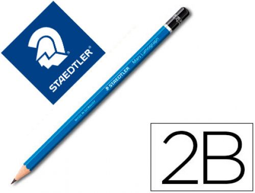 Lapis de grafite staedtler mars lumograph 100 2b unidade , Staedtler , 77484 , 4007817104118